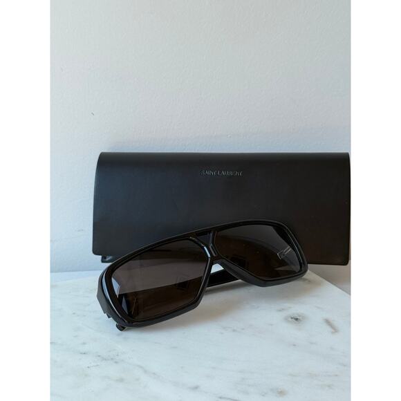 NEW Saint Laurent SL569Y Black Aviator Pilot Sunglasses main image 10